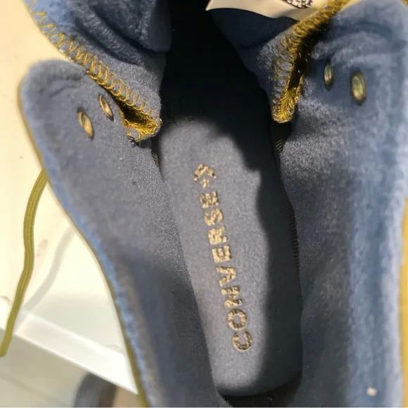 Converse Women's Moss Green High-Top Sneakers, Size 10 - Picture 6 of 6